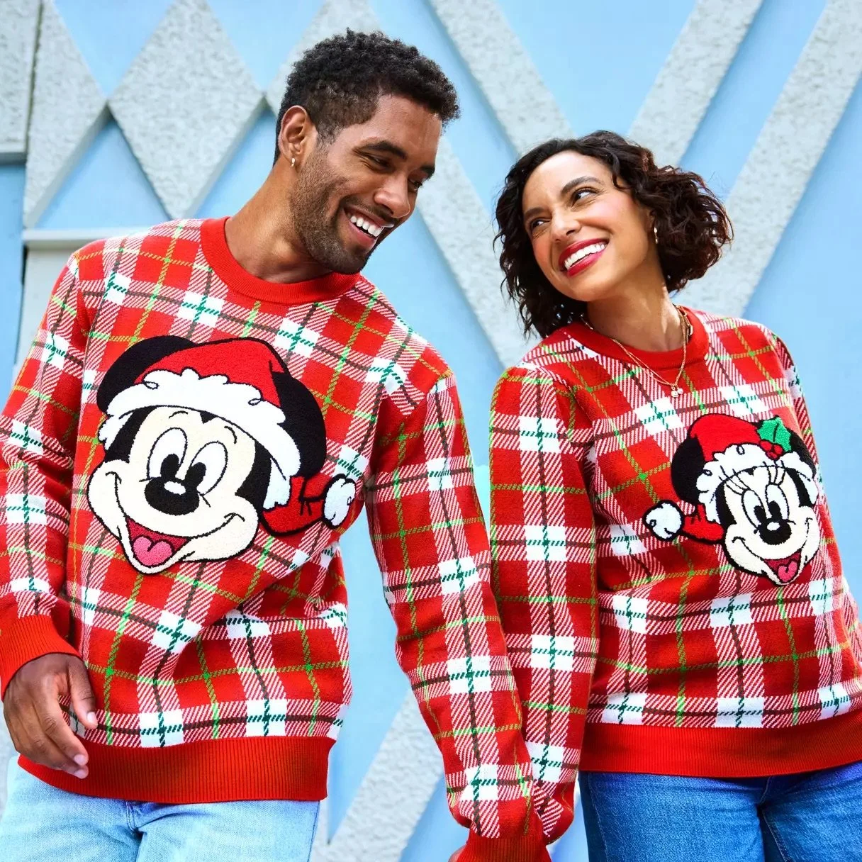 Mickey Mouse Family Christmas Matching Sweater Collection on